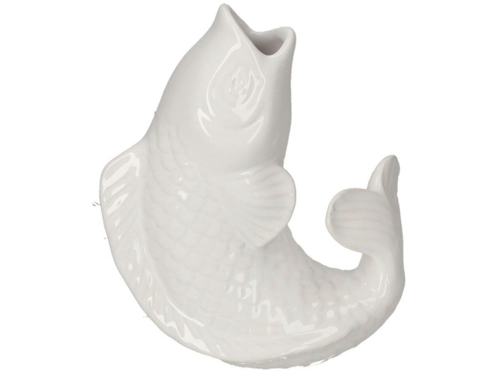 Giftcompany Dekovase Mamsell Koi Fisch Vase XS weiß 15,5cm (Vasen)