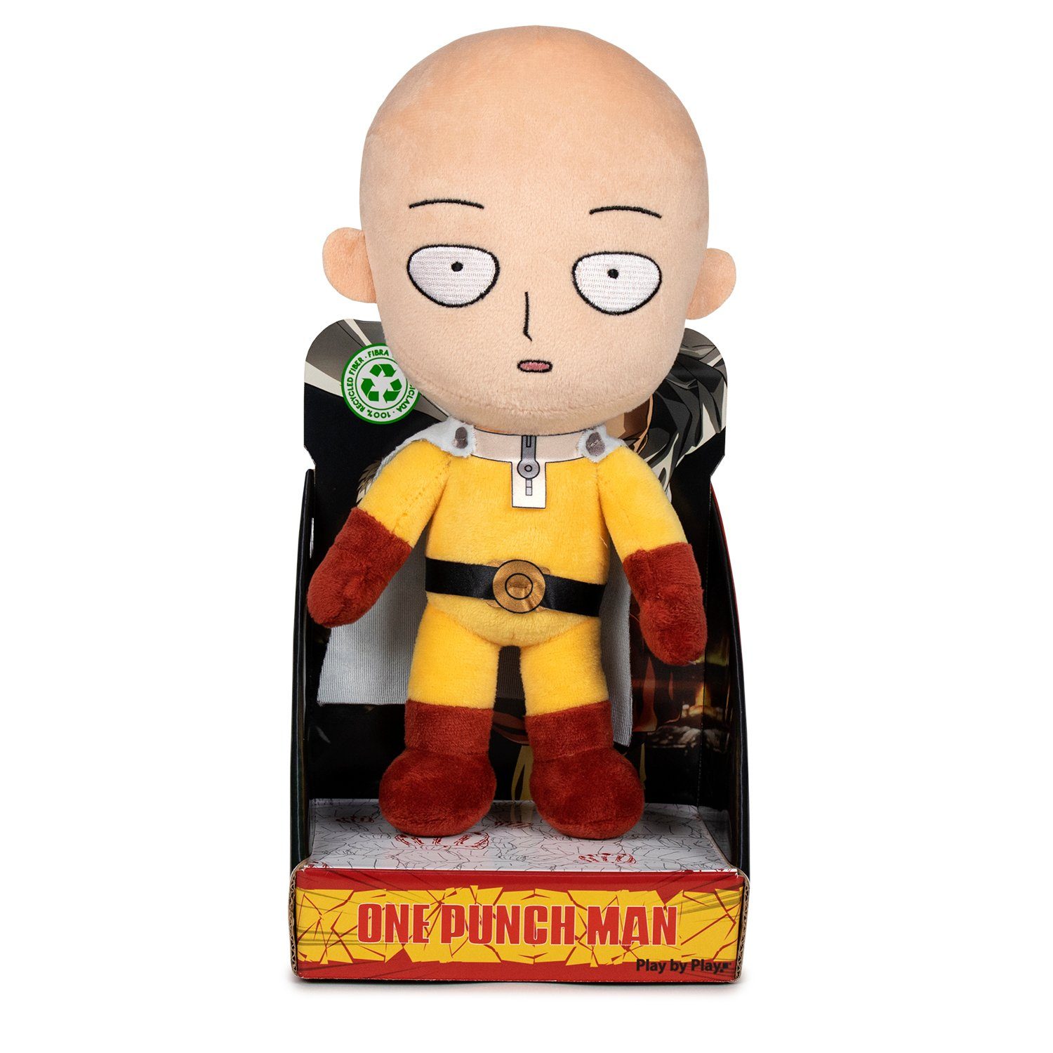 One Punch Man Plüschfigur One Punch Man Saitama 27cm, Saitama Plüschfigur Kuscheltier, Lizenzierte One Punch Man Plüschfigur