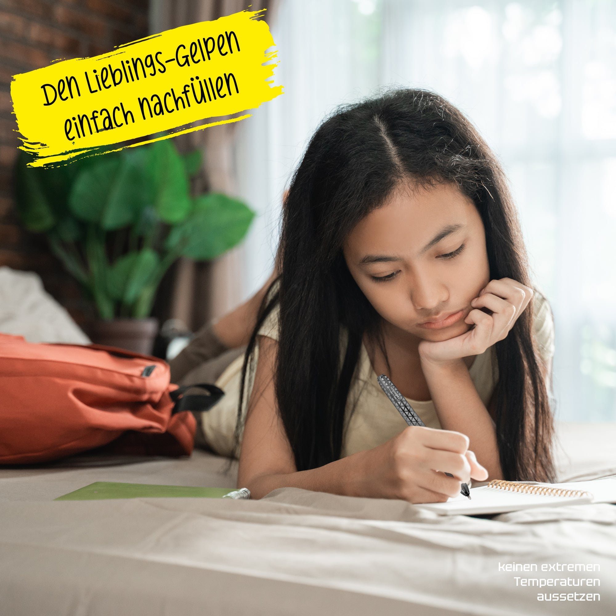 Online Pen Tintenroller magiXX Classic, (6x radierbare Gelschreiber lila, ergonomisches Griffstück), Gelpens für Schüler, Studenten, Büro