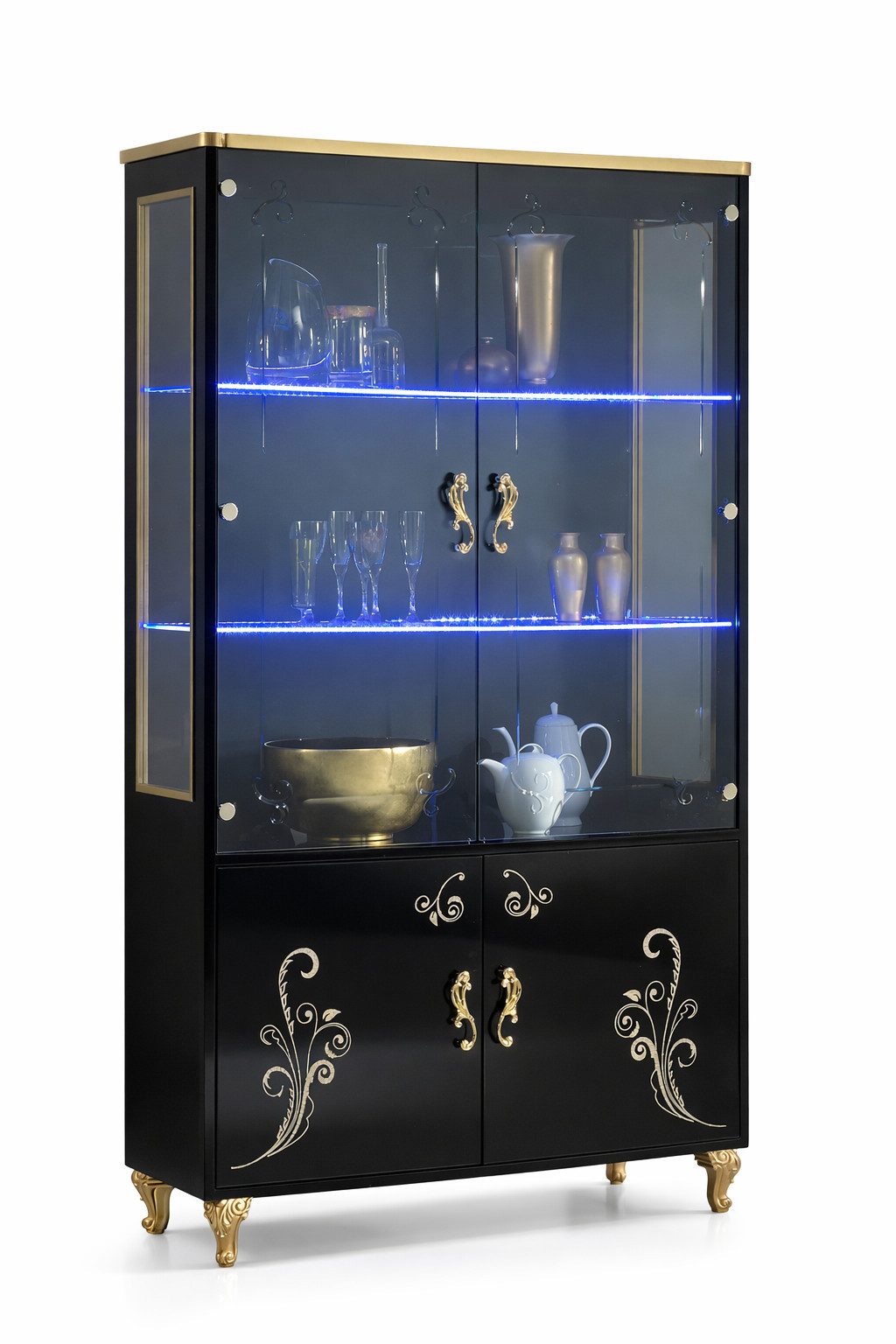 Xlmoebel Vitrine Designer Kommode für Wohnzimmer - Anrichte und Schrank (1-St) Made in Europa