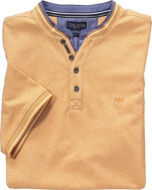 Franco Bettoni Kurzarmshirt sportlich-elegantes Serafino-Shirt