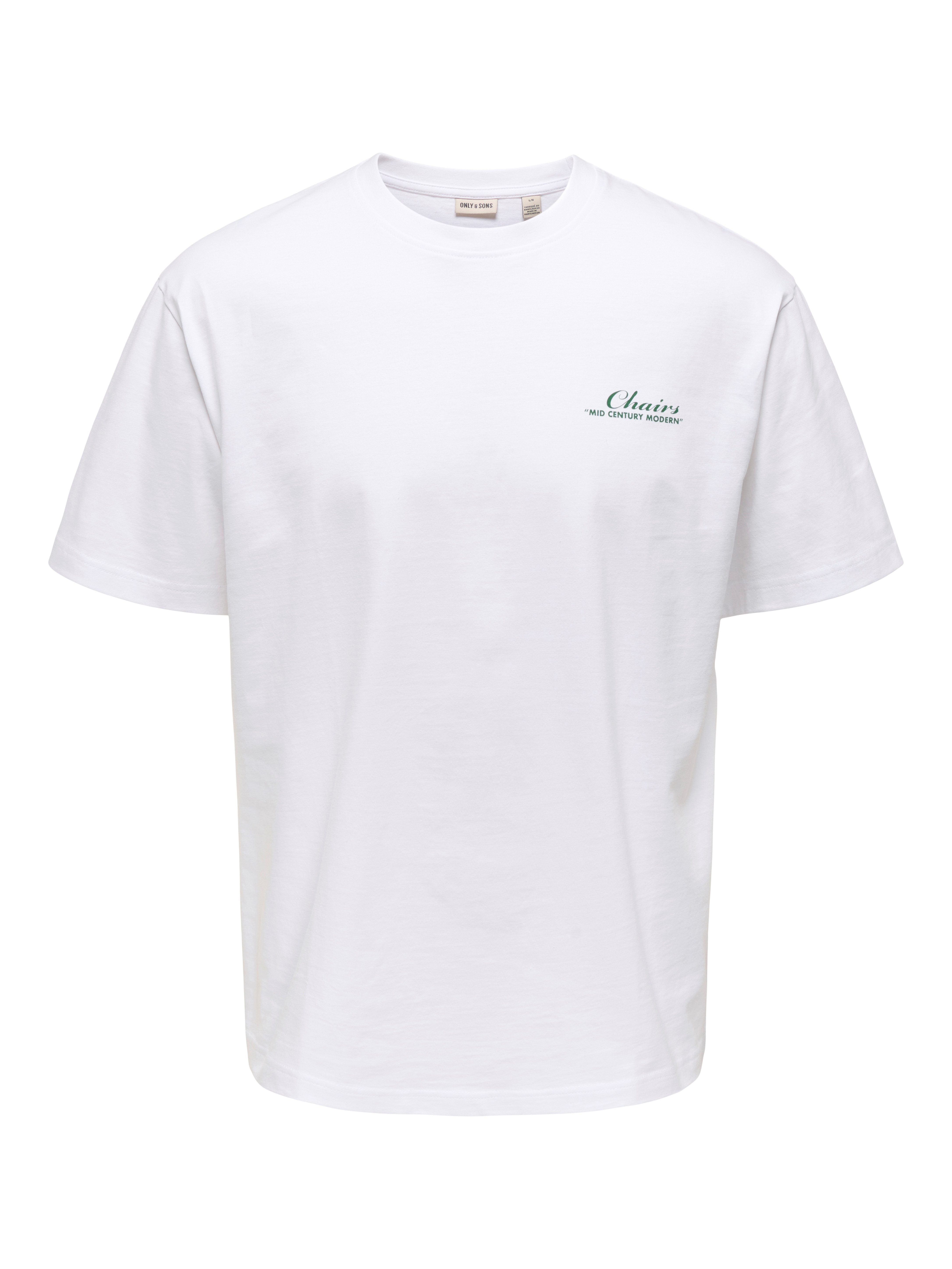 ONLY & SONS T-Shirt ONSFRED LIFE RLX SS PRINT TEE NOOS Baumwolle, relaxed fit – Bild 3 von 4