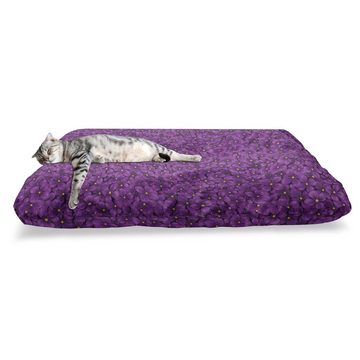 Abakuhaus Hundematratze beissfestes Kissen für Hunde und Katzen mit abnehmbaren Bezug, Blumen Blooming Lilac Zusammensetzung