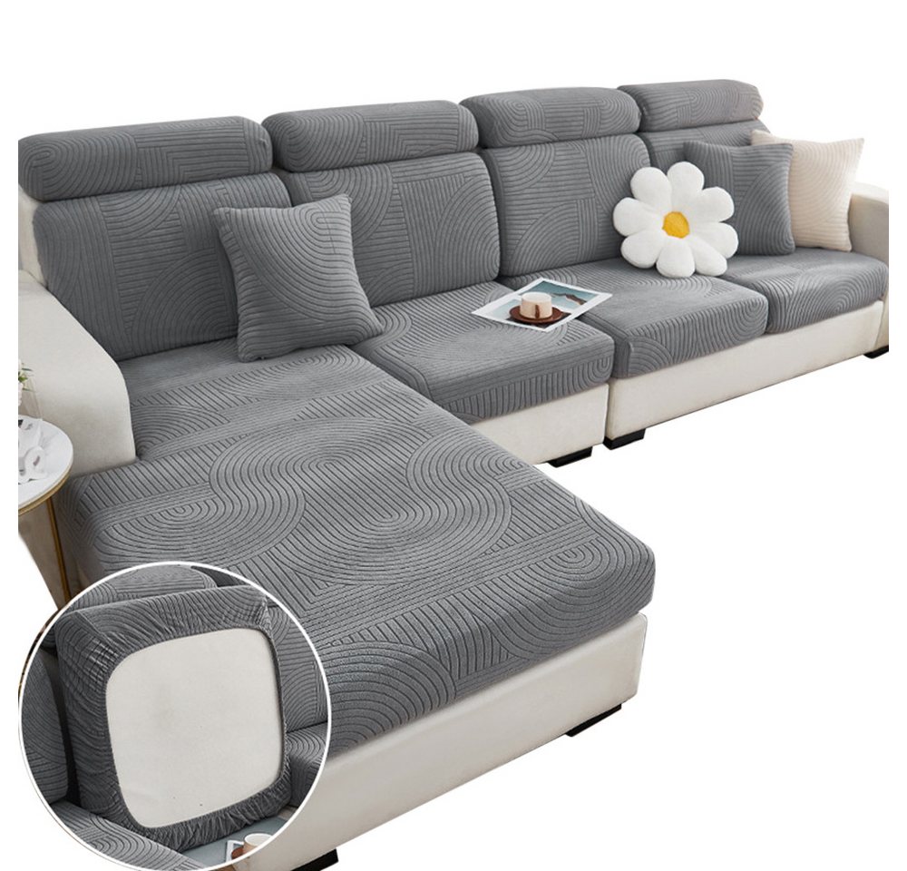 Minicloss Sofahusse Sofa Sitzbezüge Schonbezug, Elastic Stretch Sofasitzbezug, mit elastischer Unterseite