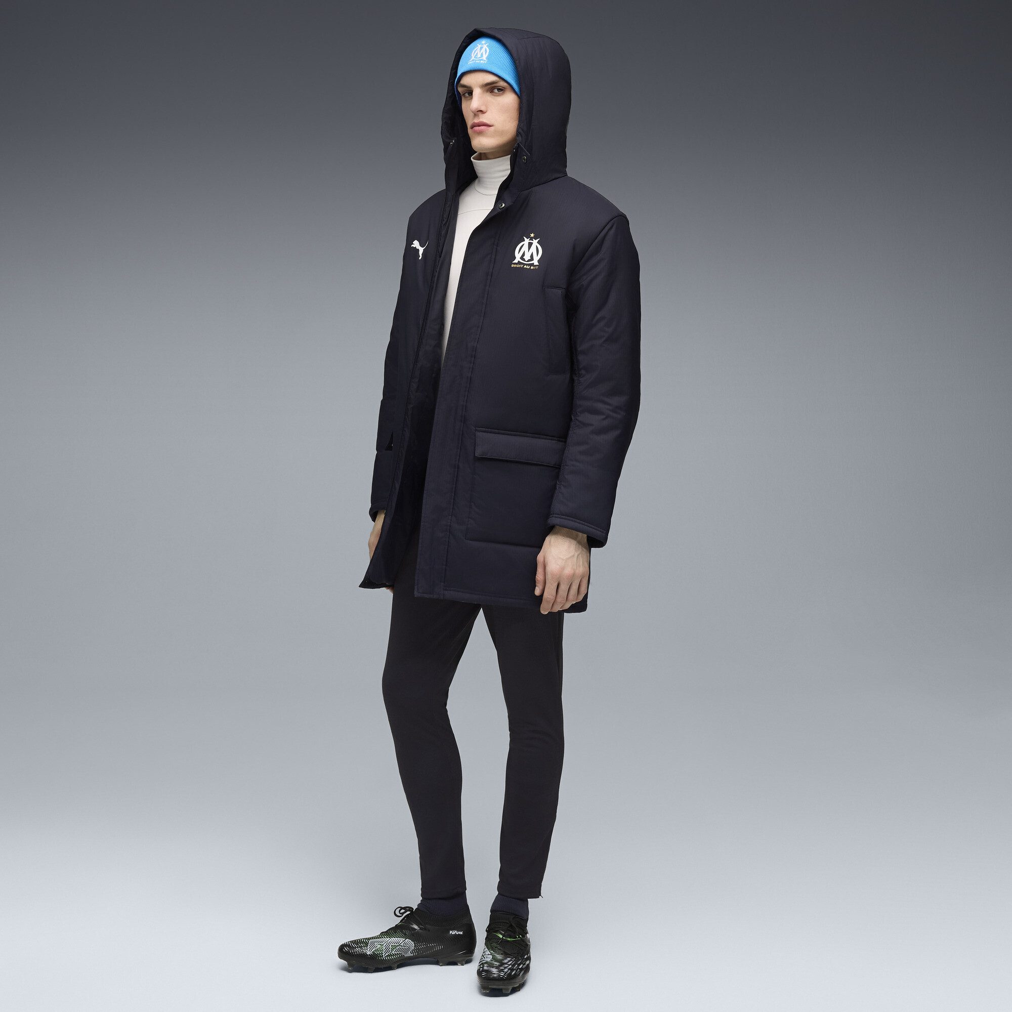 PUMA Parka Olympique de Marseille Trainingswinterjacke Herren
