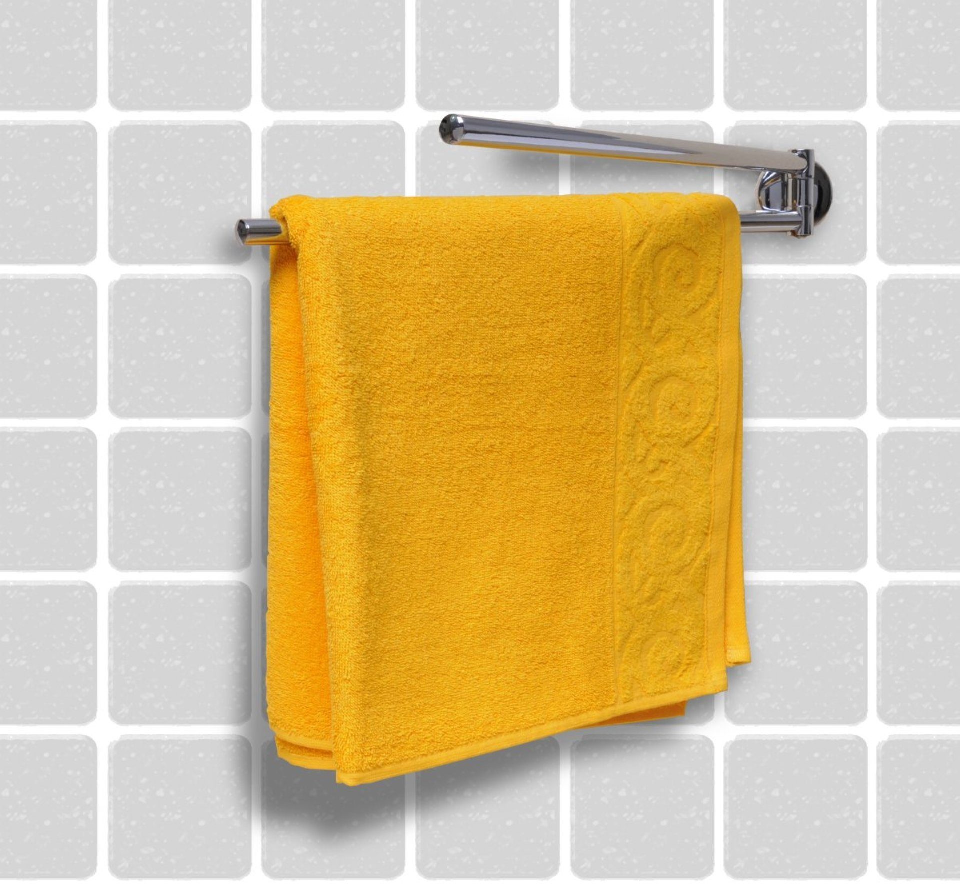 FACKELMANN Handtuchstange Doppel-Handtuchstange VISION, zweiarmiger Handtuc günstig online kaufen