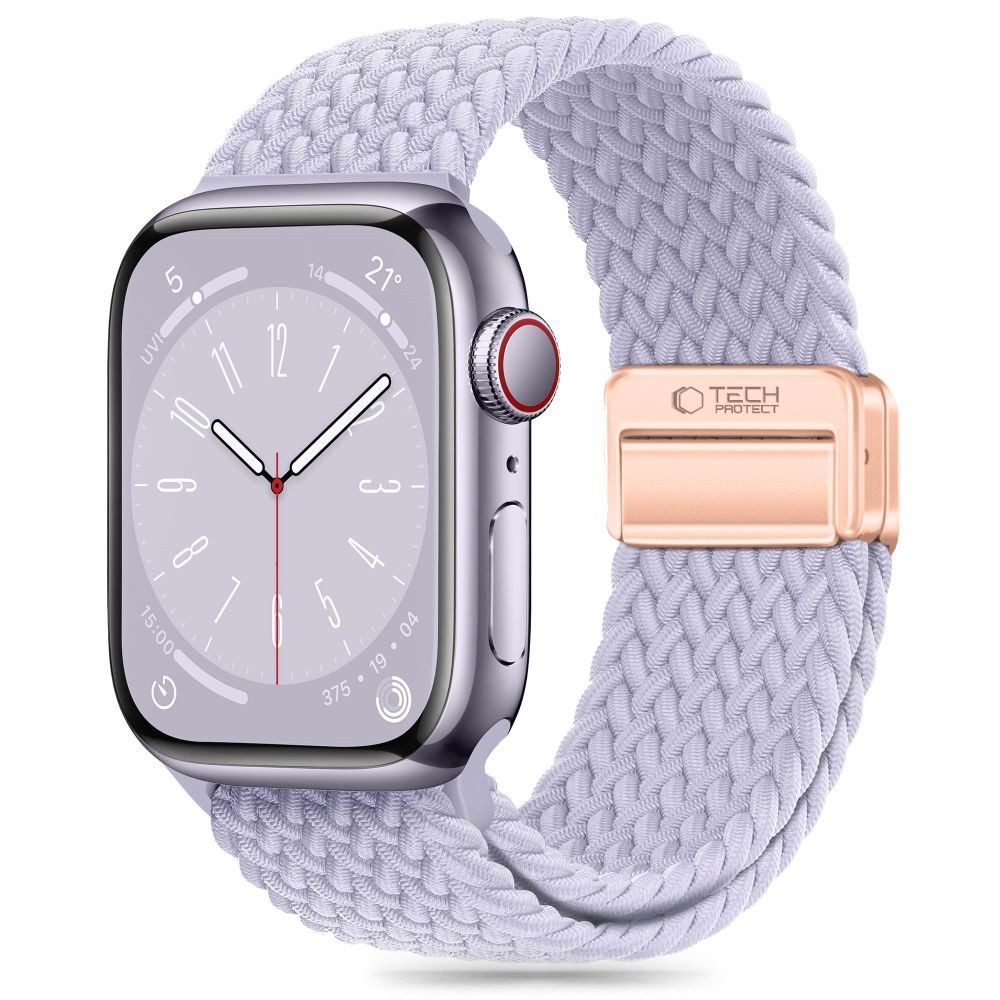 TECH PROTECT Armband (Armband, Einzelartikel), Geflochtenes Nylonarmband mit Magnetverschluss für Apple Watch