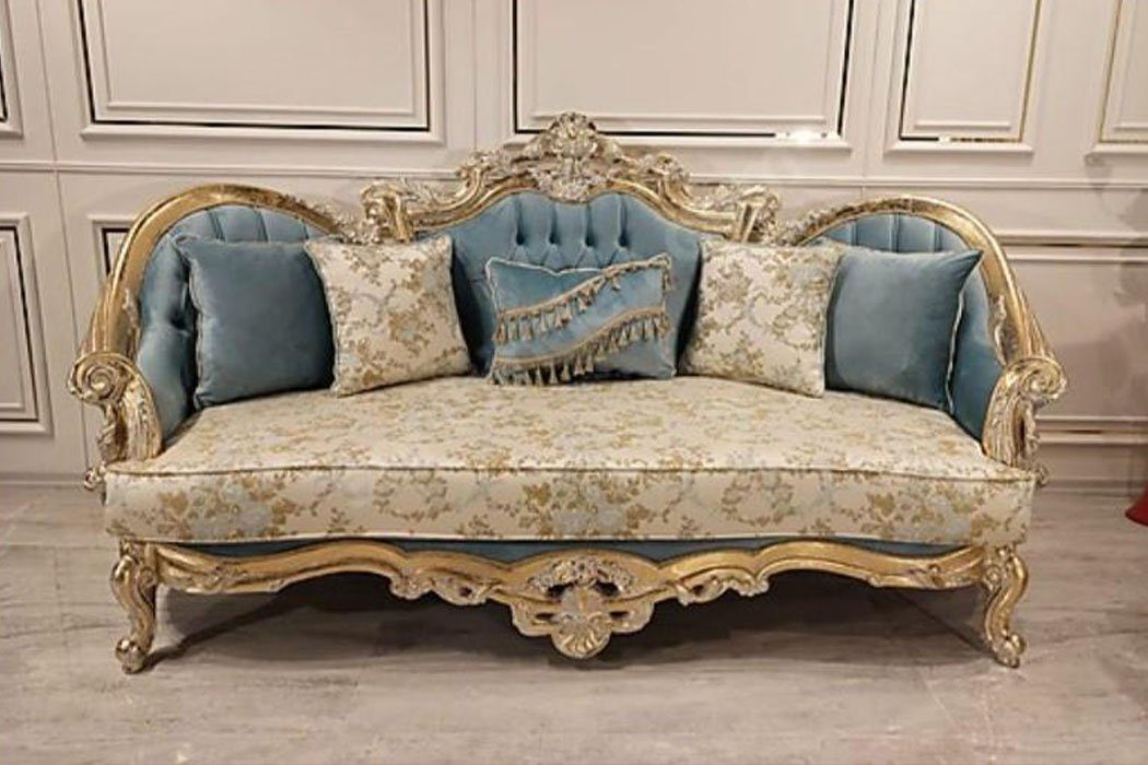 JVmoebel Sofa, Klassischer Luxus Dreisitzer Barockmöbel Stilvoll Neu