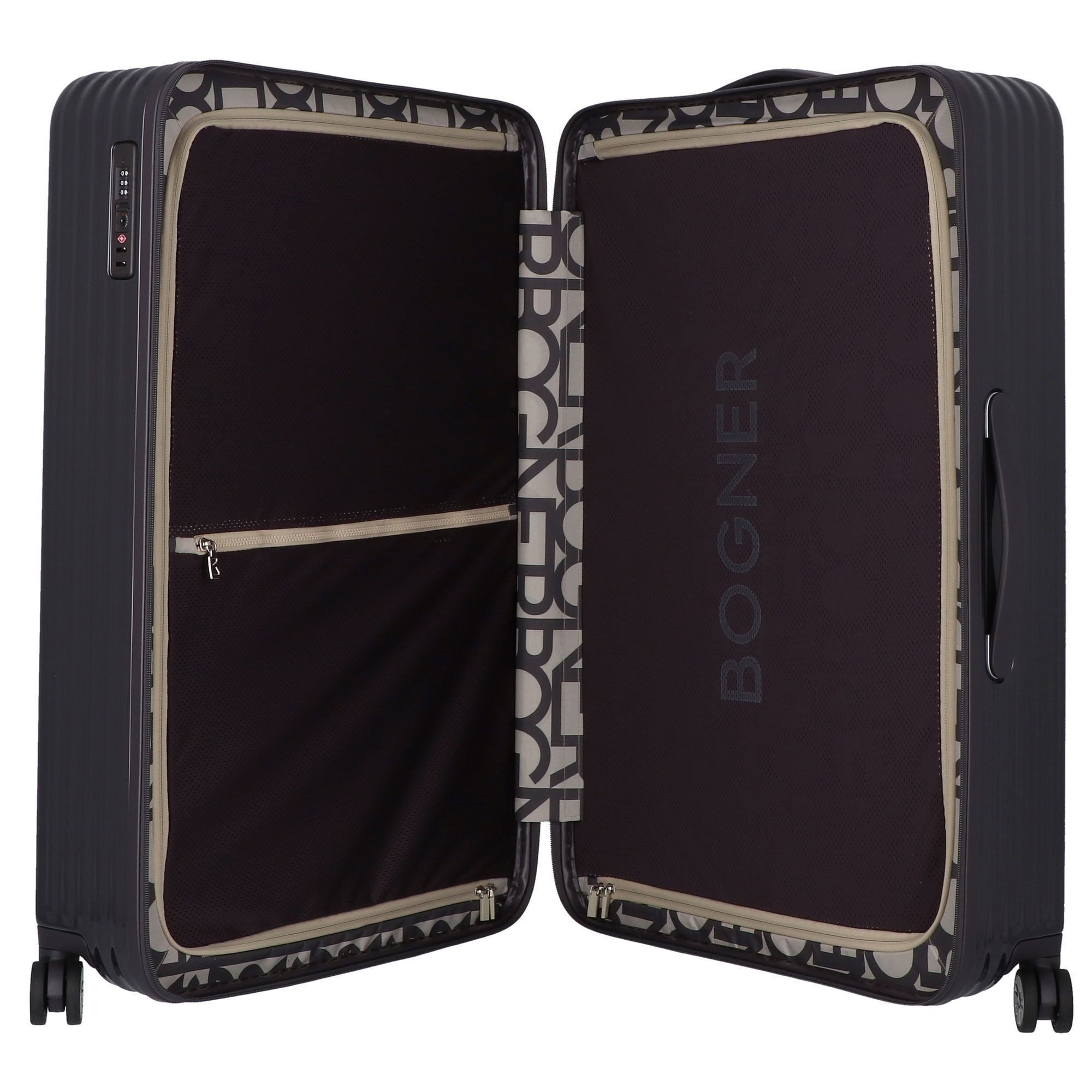 BOGNER Hartschalen-Trolley Piz, 4 Rollen, Polycarbonat