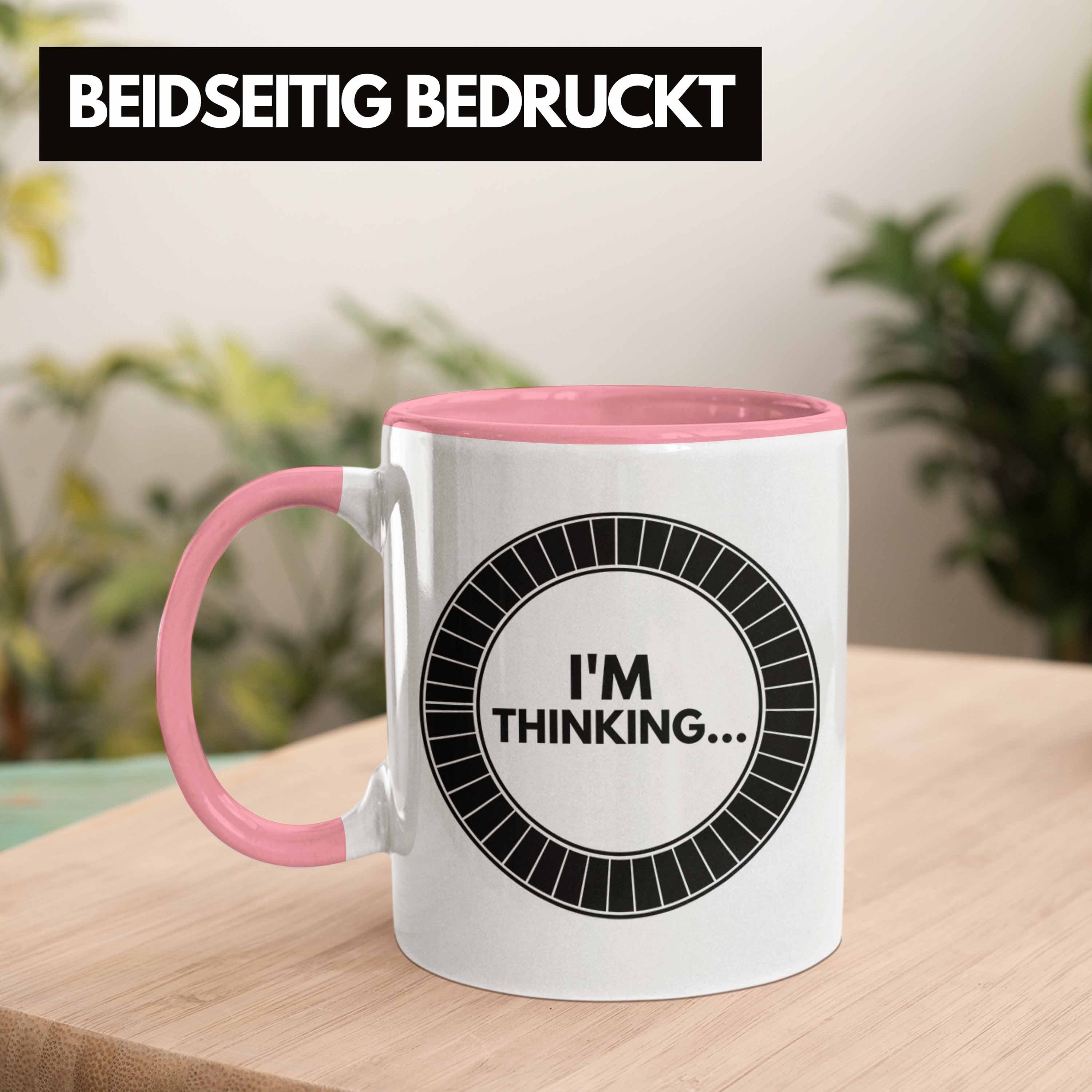 Trendation Tasse Trendation - Lustige Rosa Gamergirl Geburtstag Thinkin Geschenkidee Gamer Gamer Geschenk Tasse I'm Zocker