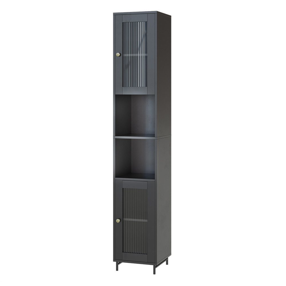 Vicco Hochschrank Malte, Grau, 30 x günstig online kaufen