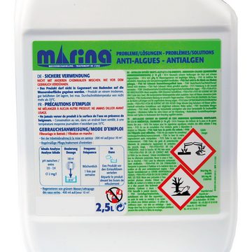 Marina Algenbekämpfung Algizid 2,5L, Anti-Algenmittel "Algenstop" - 2,5 Liter - Algenex Algenschutz