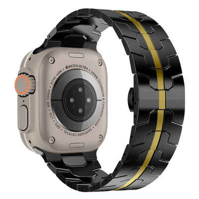 Wigento Smartwatch-Armband Für Apple Watch Ultra 1 + 2 49mm 9 8 7 45 6 SE 5 4 44 3 2 1 42 Armband
