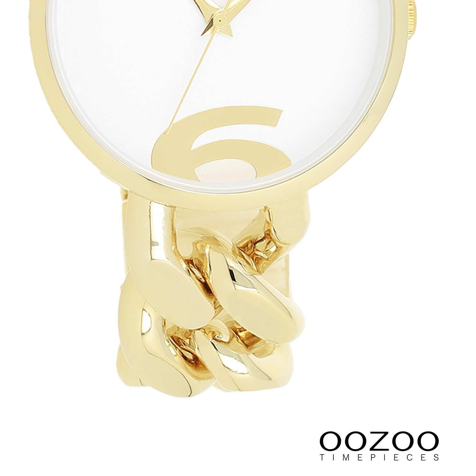 OOZOO Quarzuhr Oozoo Damen Armbanduhr Timepieces Analog, (Analoguhr), Damenuhr rund, groß (ca. 40mm) Metallarmband, Fashion-Style