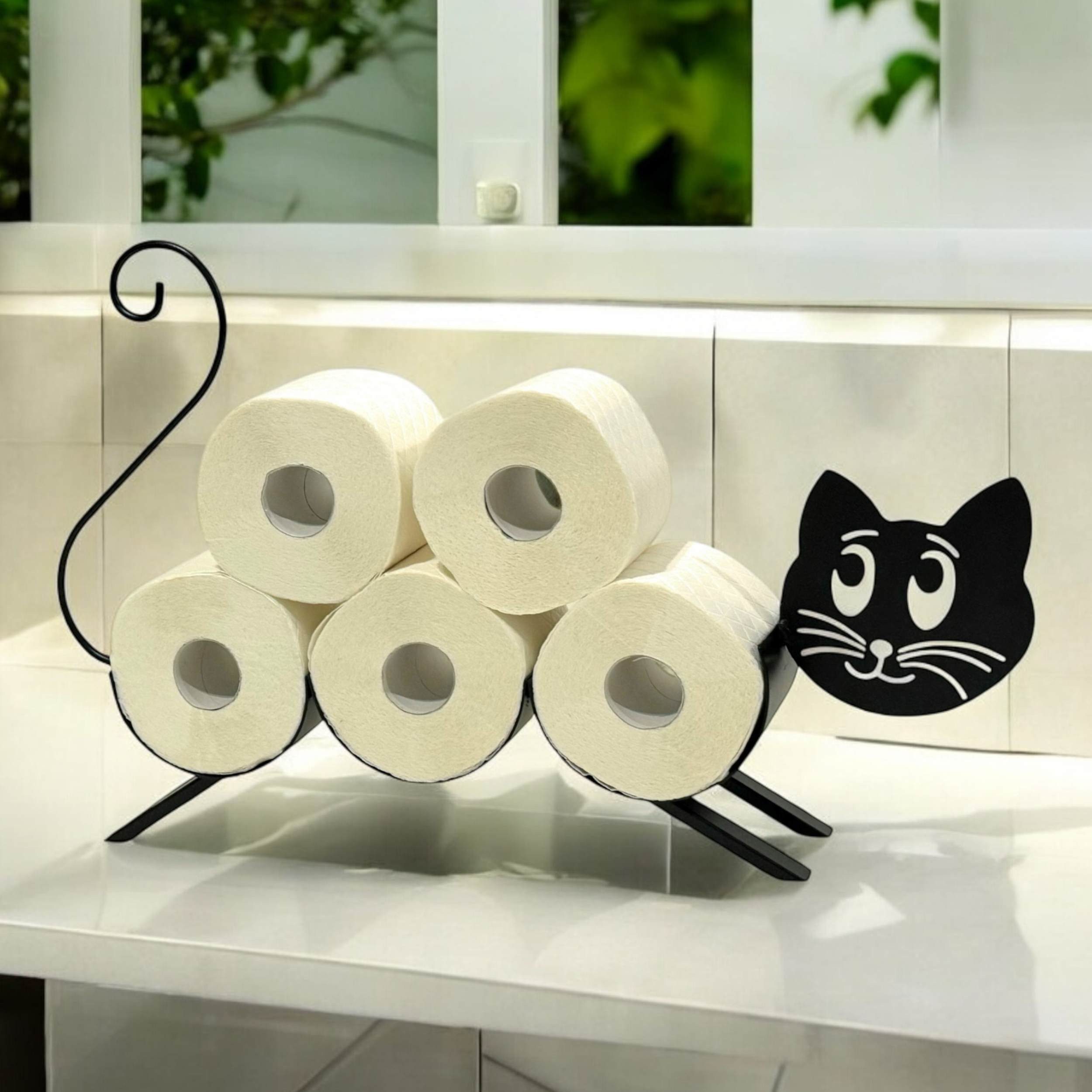 DanDiBo Toilettenpapierhalter Stehend Katze Klopapierhalter WC Rollenhalter günstig online kaufen