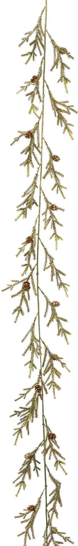 Winterliche Kunstpflanze Weihnachtsdeko, mit green, Weihnachtsgirlande Fichte, Creativ 170 2er-Set Girlande cm, Länge Zapfen