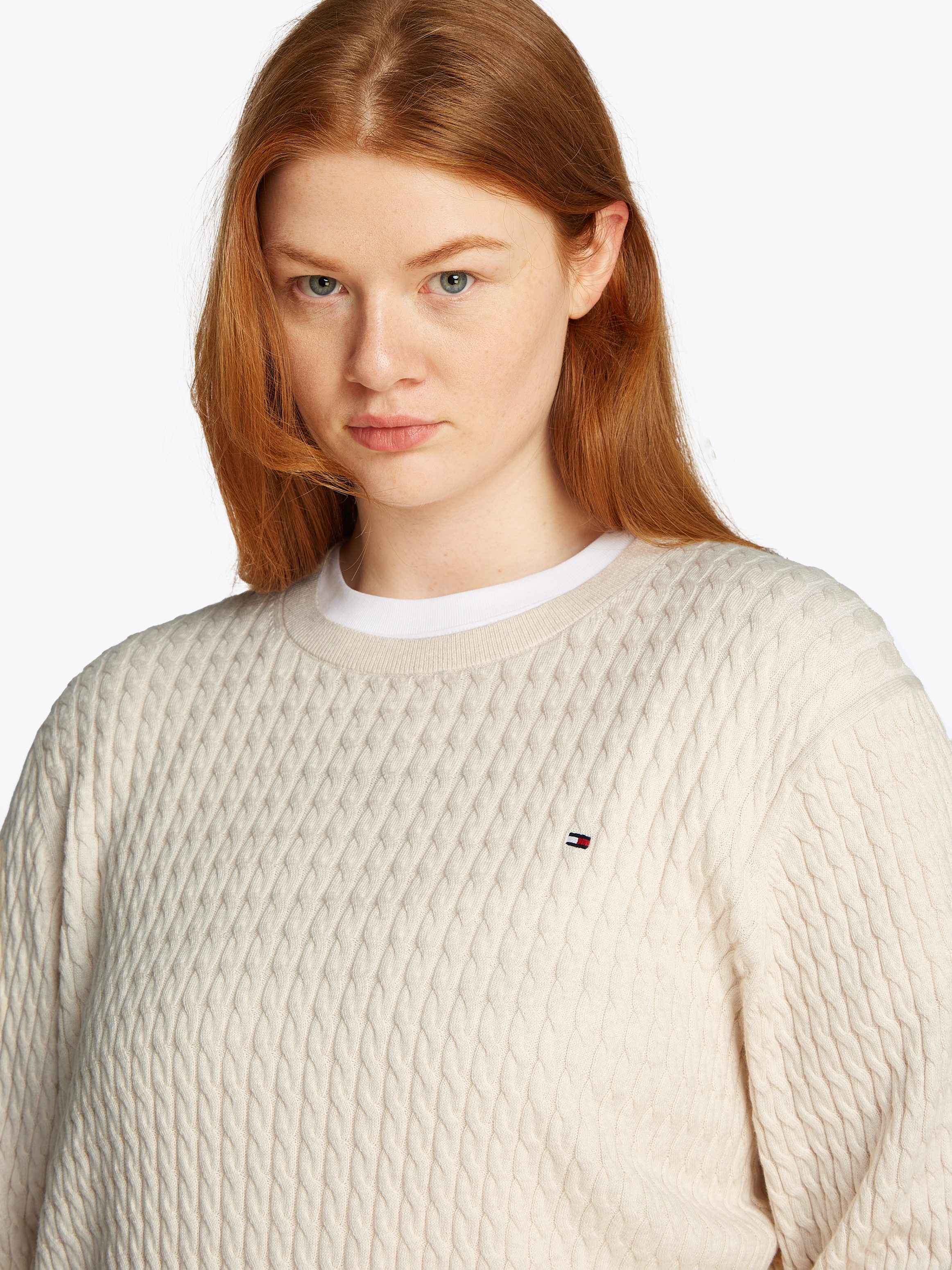 Tommy Hilfiger Curve Rundhalspullover CRV CO günstig online kaufen