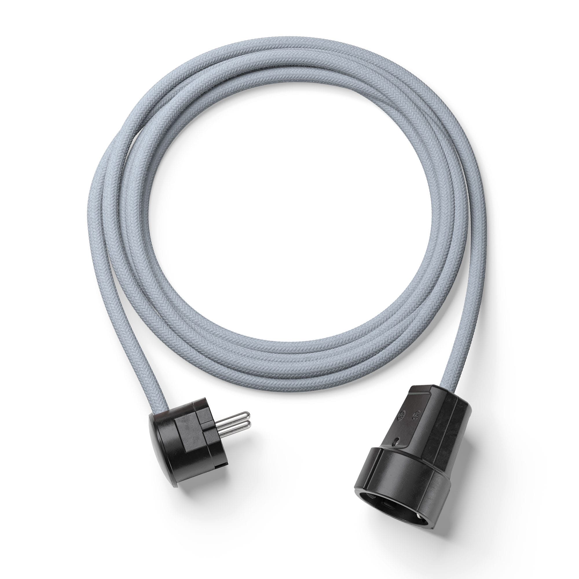 Relight Extend, Textilkabel-Verlängerung (Bakelit Optik) Verlängerungskabel, Typ F (Schuko), Typ F (Schuko), Stecker und Kupplung aus Duroplast (Bakelit-Optik)