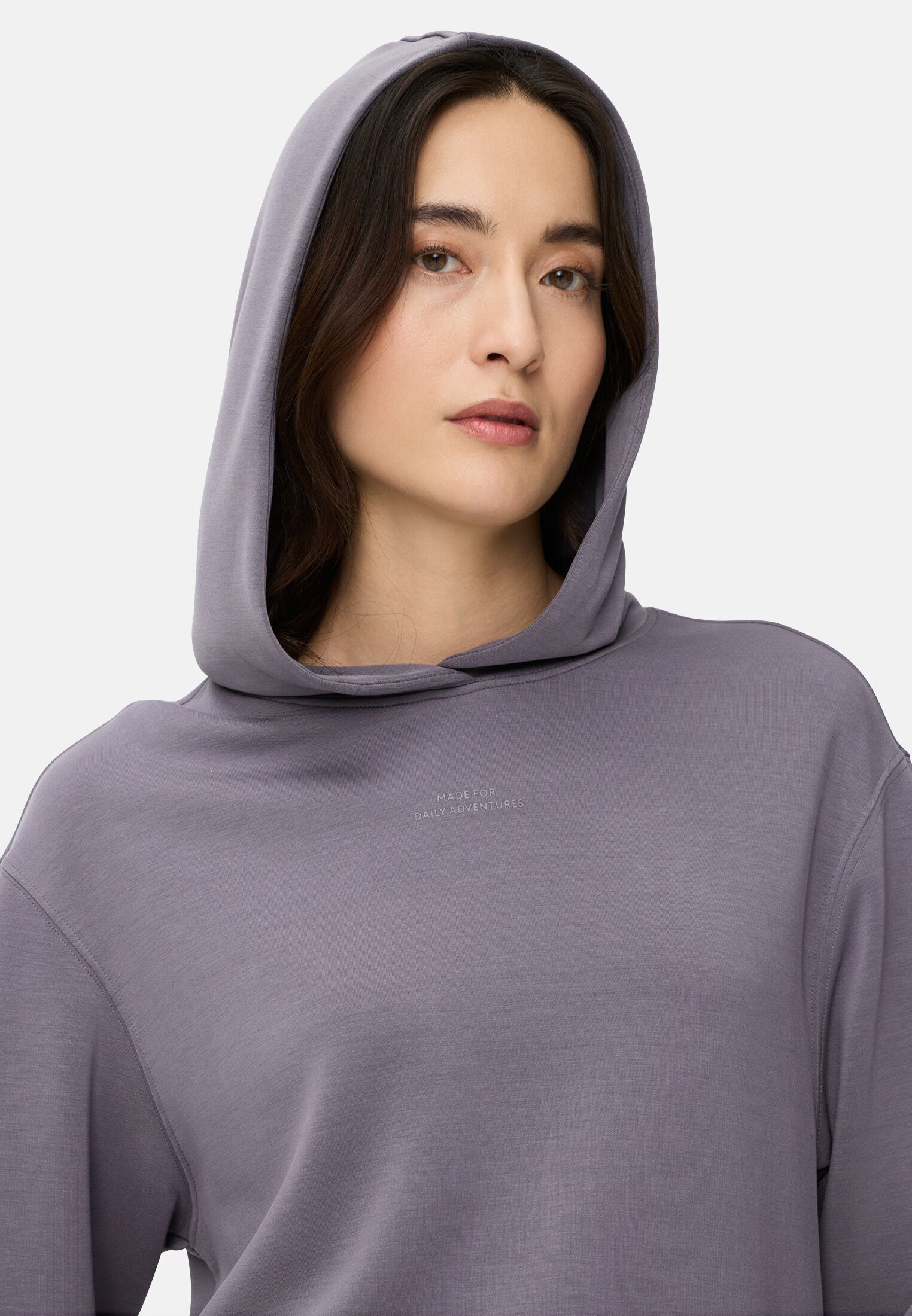 camel active Hoodie im Relaxed Fit Langarm