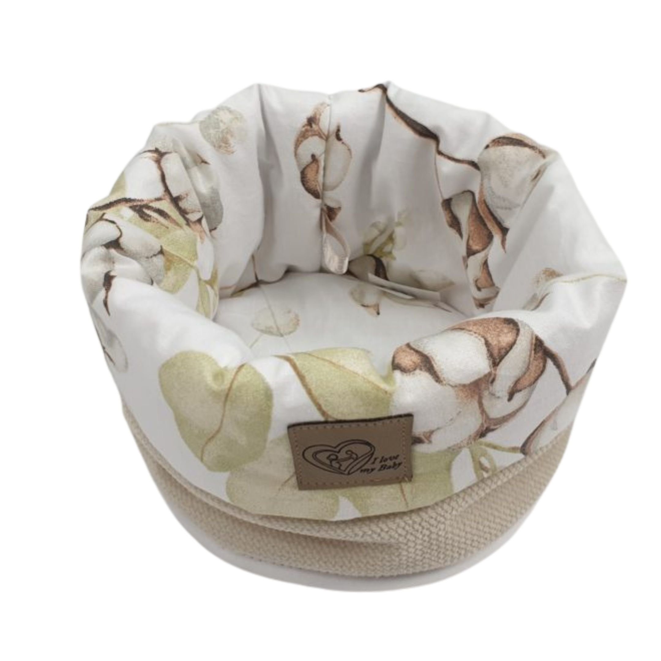 Aufbewahrungskorb Stoff Körbchen Cotton Velvet beige -101723- Stoffkorb