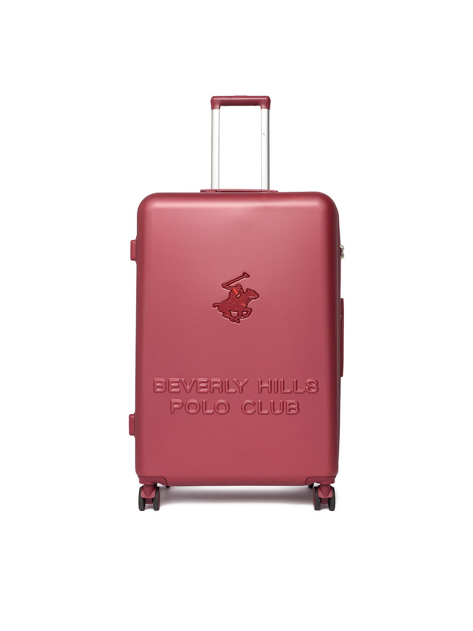 BEVERLY HILLS POLO CLUB Hartschalen-Trolley Beverly Hills Polo Club Großer Koffer Unisex Burgund BEVERLY HILLS POL