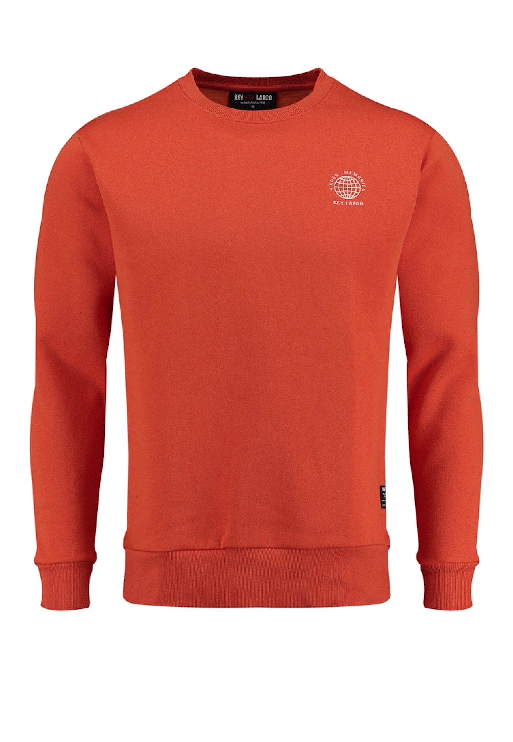Key Largo Sweatshirt Sweatshirt Faded Memories Pullover ohne Kapuze (1-tlg)