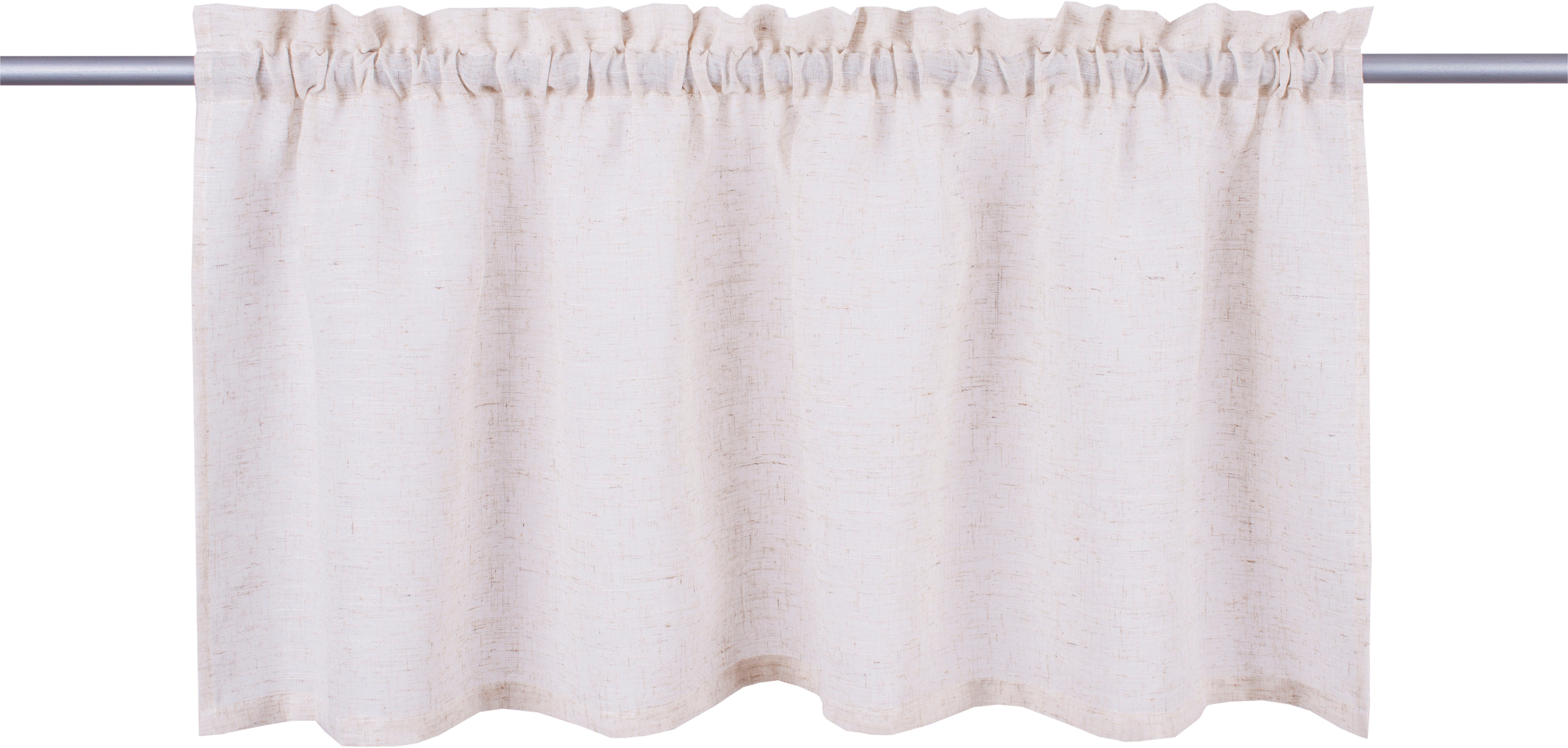 my home Scheibengardine Louvelle (1 St), Stangendurchzug, halbtransparent, günstig online kaufen