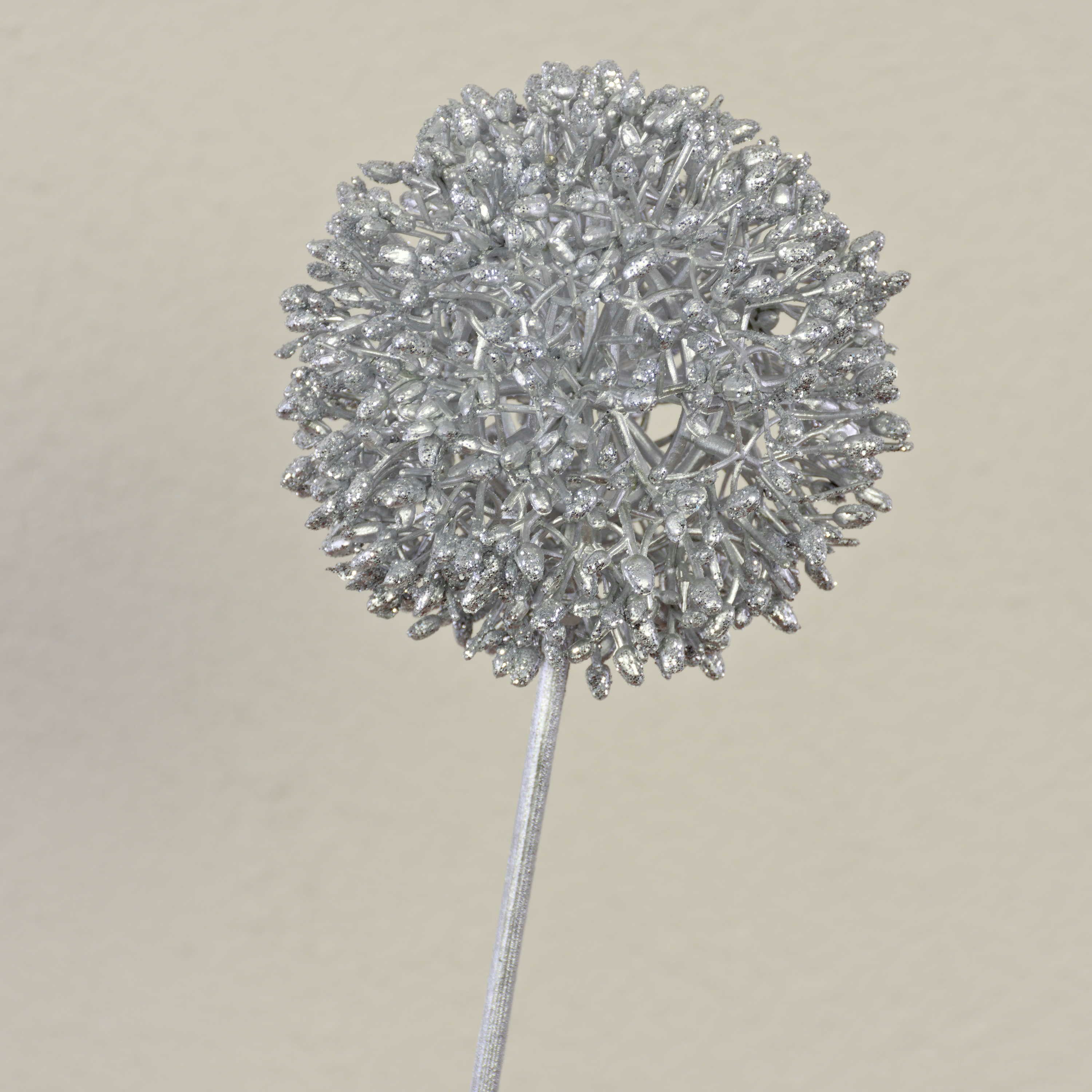 Kunstblume Allium Kunstblume Hella, Glitzer, Silber, 80cm Allium, artplants, Höhe 75.0 cm