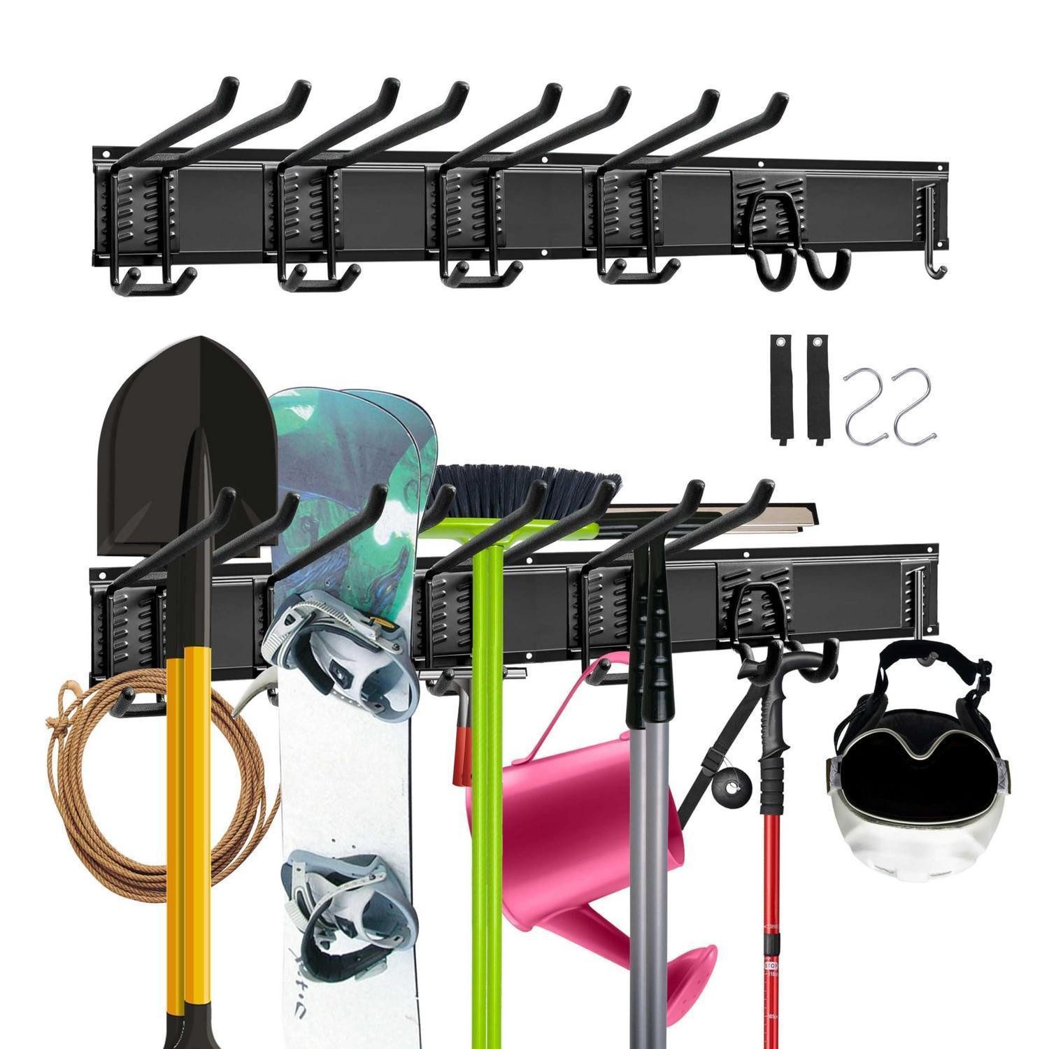LuxusKollektion Wandregal Werkzeug-Organizer mit Haken & Schienen, 1-tlg.