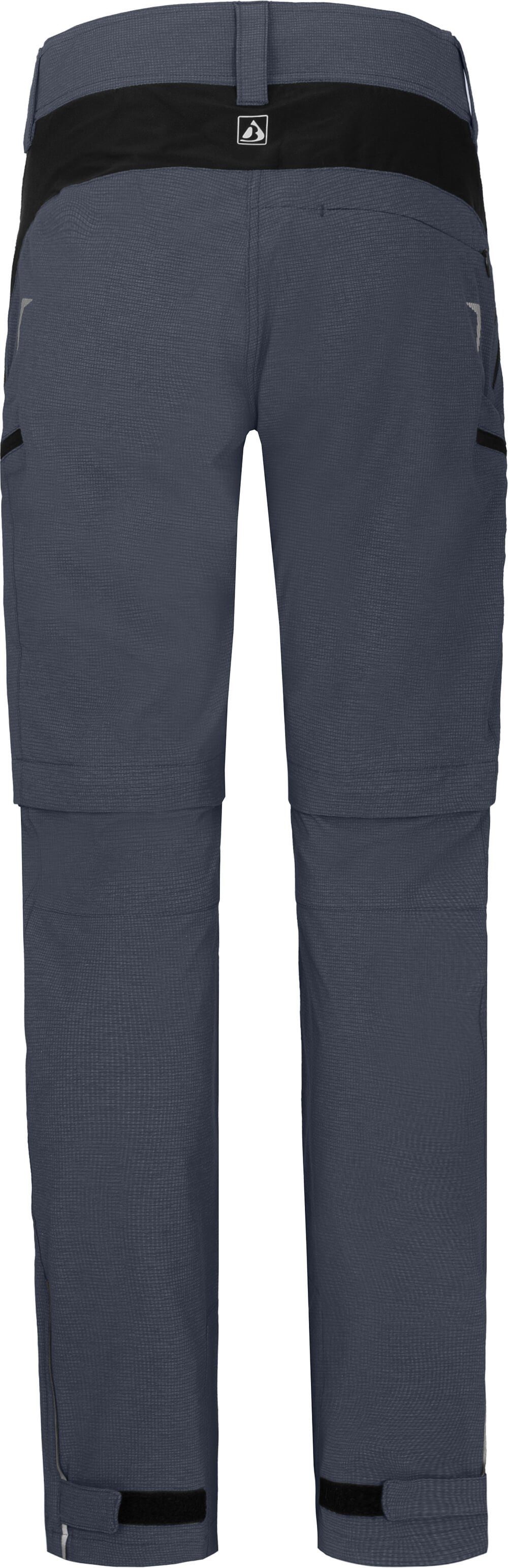 robust, gepolsterter elastisch, (mit Zipp-off grau/blau VINA Normalgrößen, Innenhose), Zip-off-Hose Bergson Radhose Damen