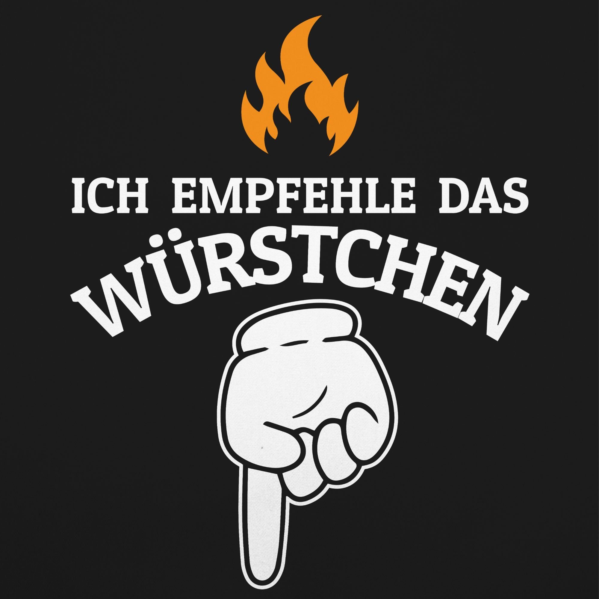 Shirtracer Kochschürze Ich empfehle das Würstchen günstig online kaufen