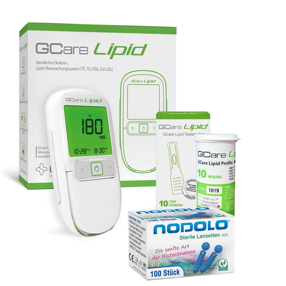 Cholesterin Messgerät 4 in1 (TC, TG, HDL& kalk. LDL)