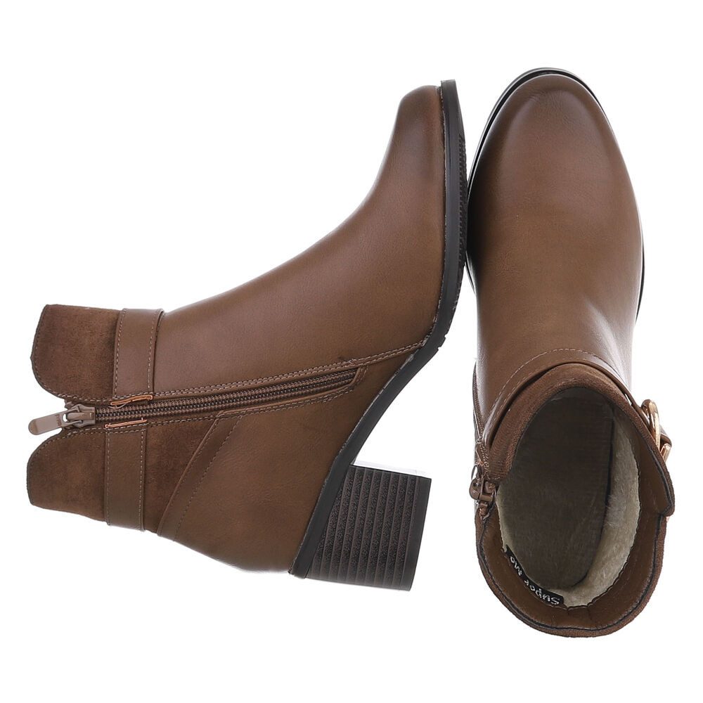 Ital-Design Damen Elegant Stiefelette (88489312) Blockabsatz günstig online kaufen