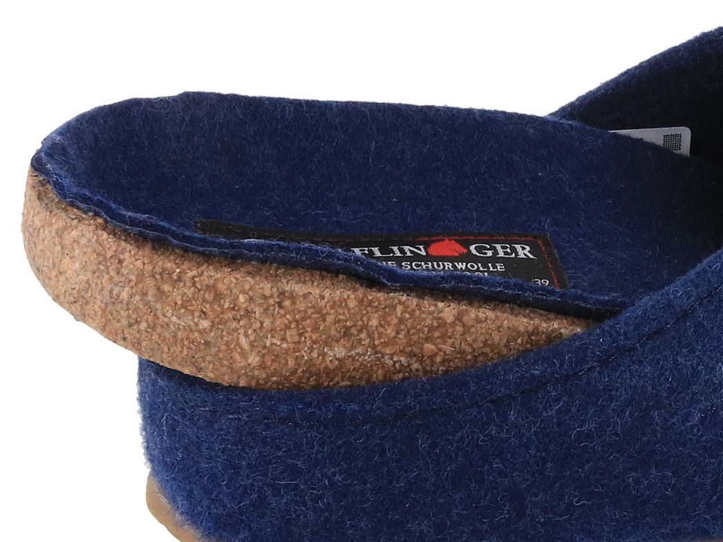 Haflinger Filz-Pantoffel Grizzly Michel Hausschuh breites Komfortfußbett