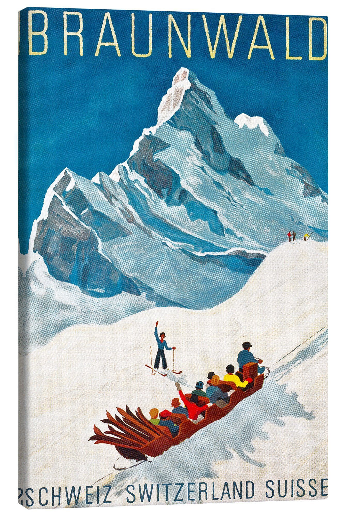 Leinwandbild Vintage Ski Collection