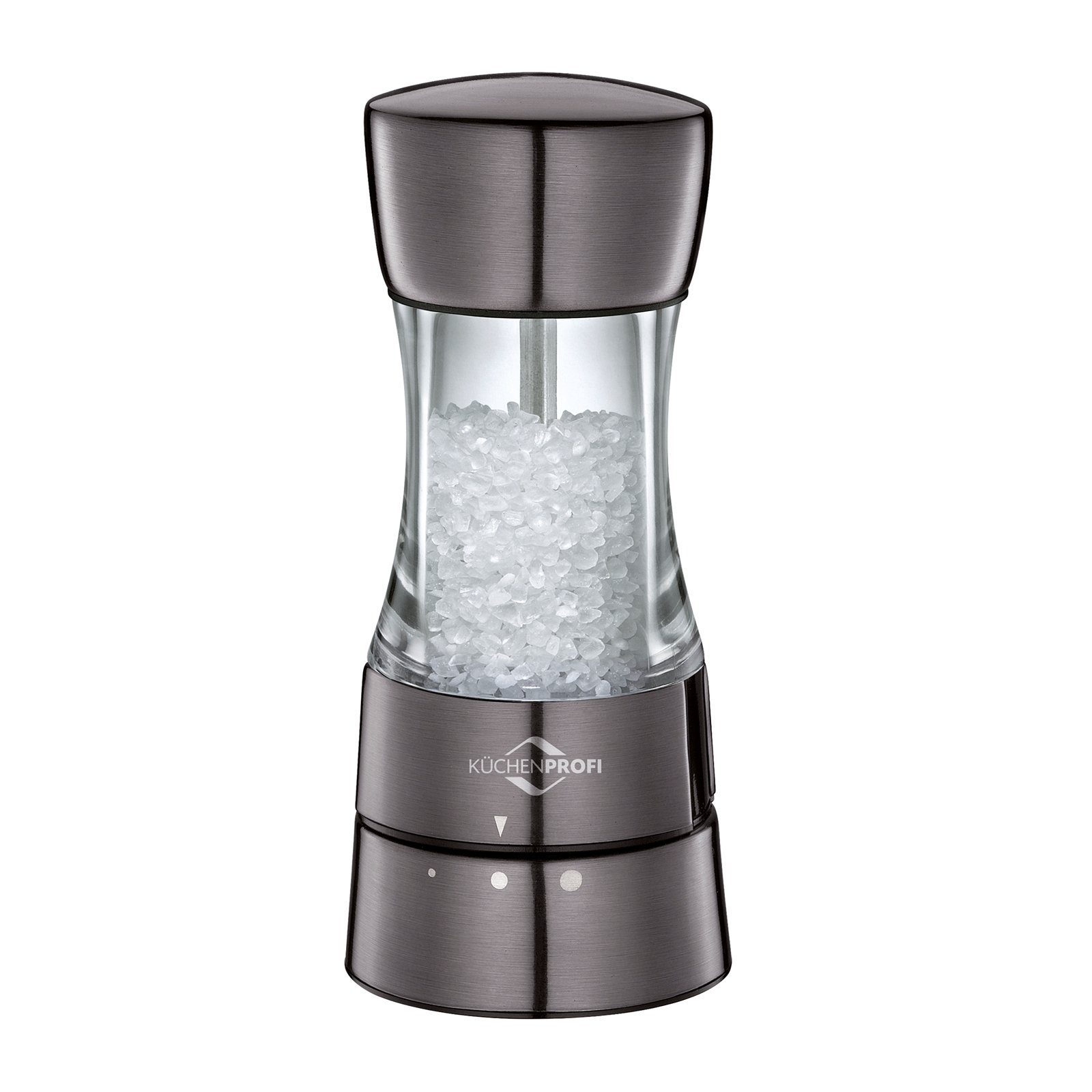 grau Gewürzmühle Pfeffermühle (1 Stück), 14 cm Küchenprofi Salzmühle Salzmühle Monaco,