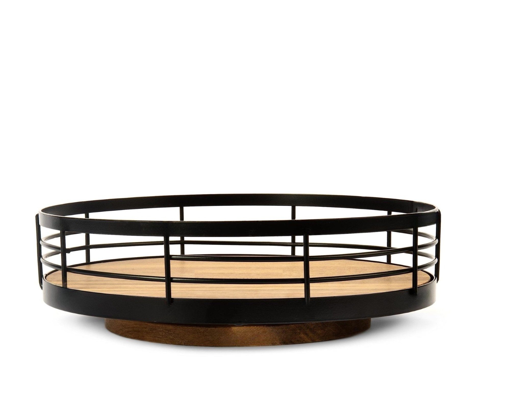 Cheffinger Küchenorganizer-Set Drehbarer Bambus Organizer – 360° Drehteller für Bad, Küche & mehr, (1-tlg)