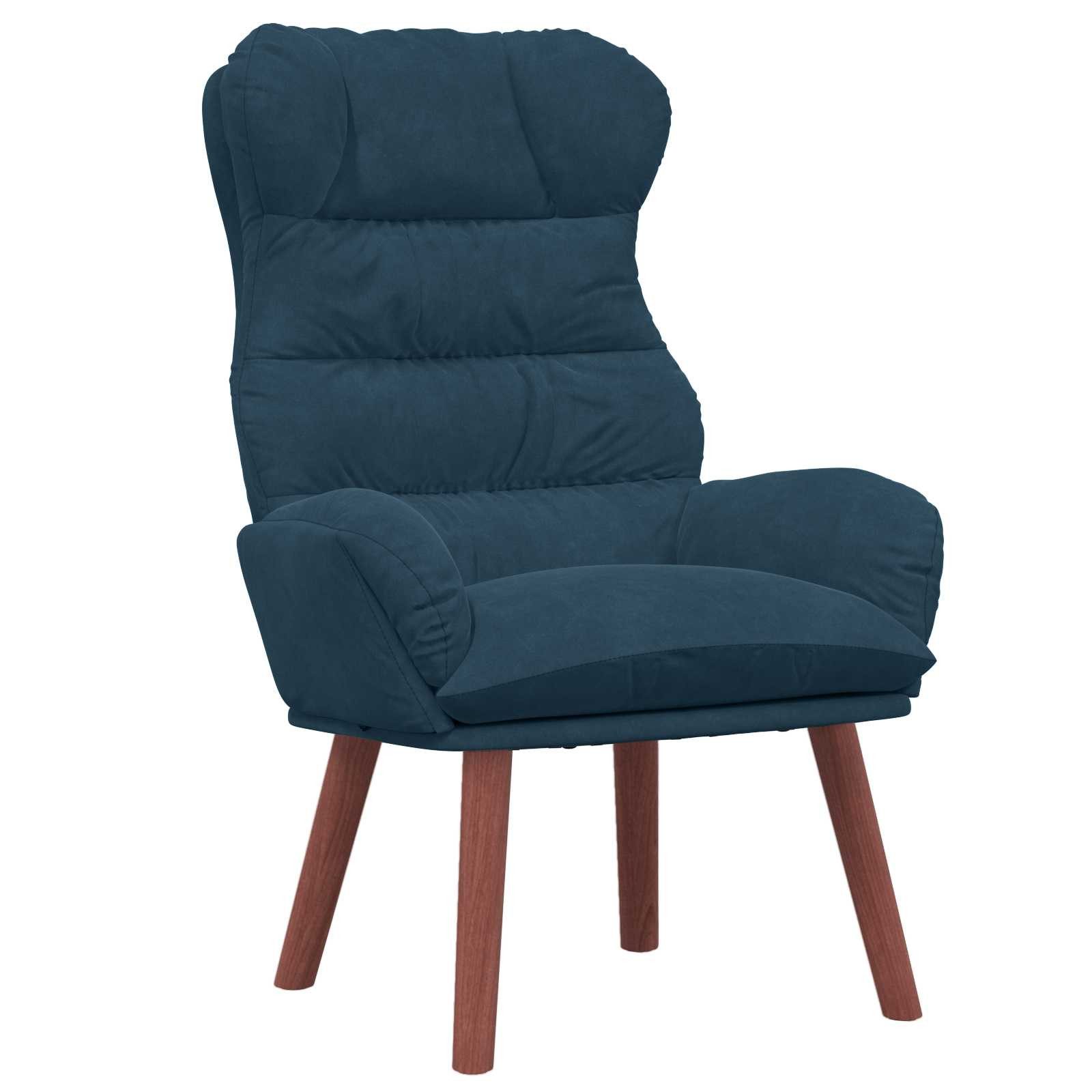vidaXL Sessel Sessel Blau 69 x 74 x 93 cm Samt (1-St)