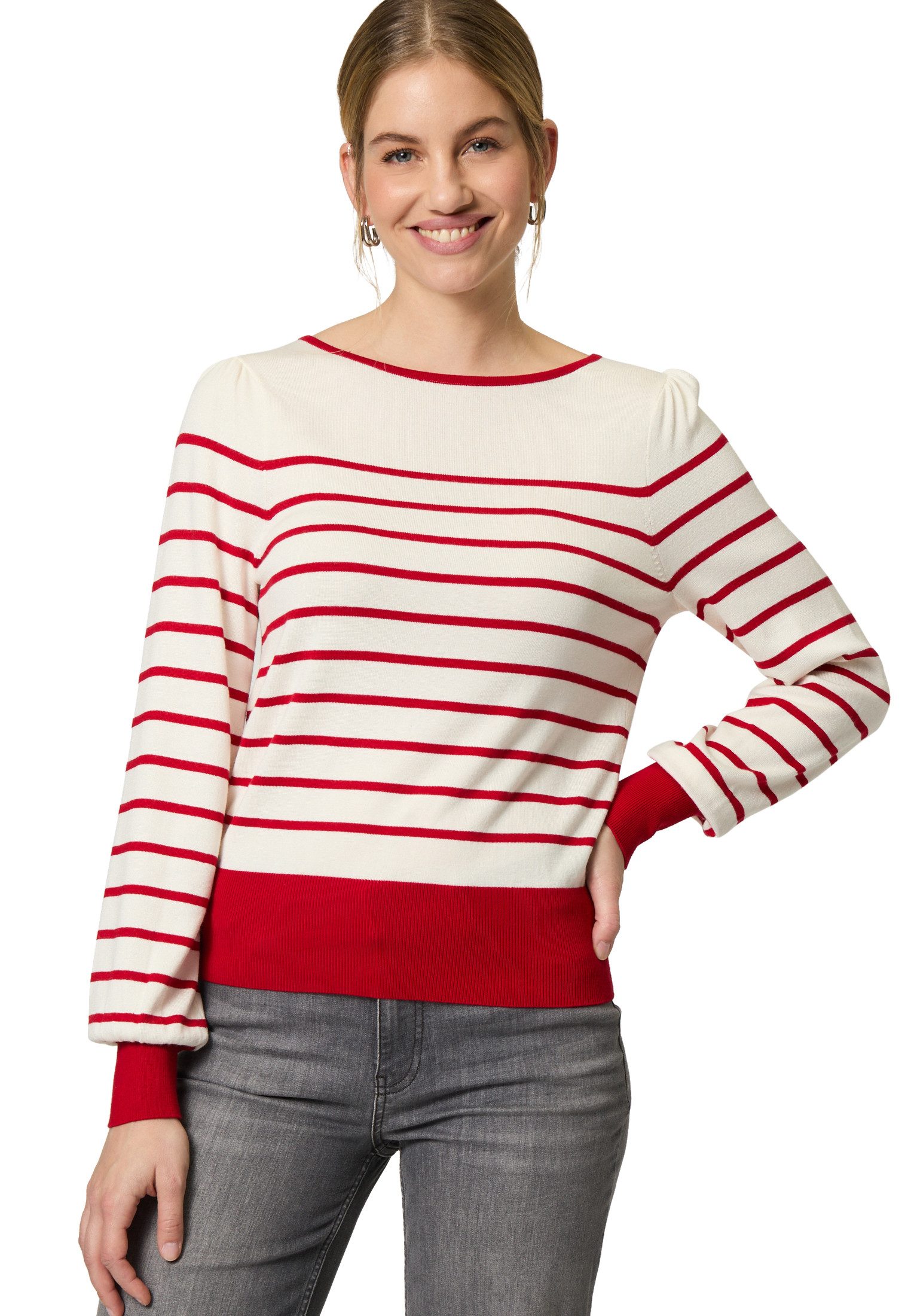Zero Strickpullover zero Pullover mit Streifen günstig online kaufen