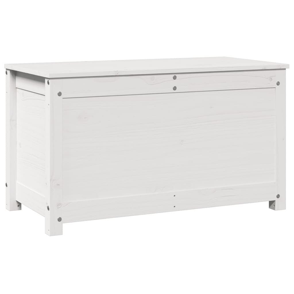vidaXL Truhe, Aufbewahrungstruhe Weiß 80x40x45,5 cm Massivholz Kiefer
