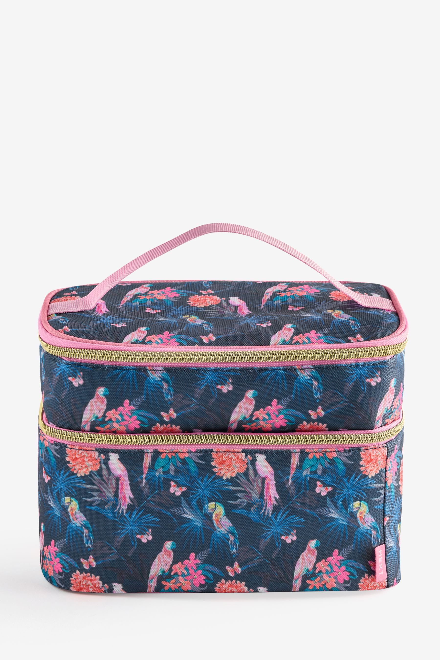 Lunchbox Lunchbag mit Tropenmuster