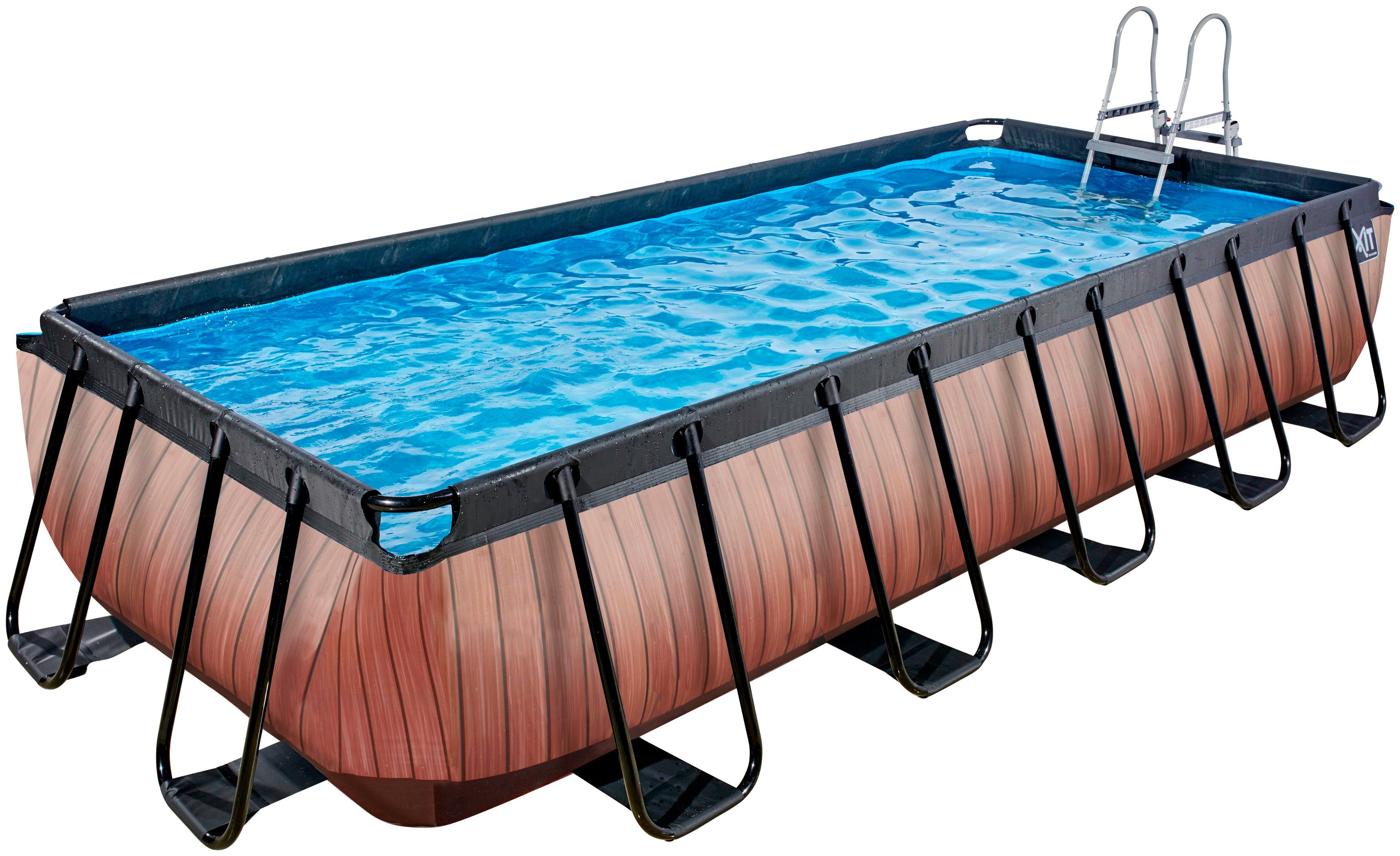 EXIT Framepool (Set, 3-tlg), BxLxH: 250x540x100 cm, inkl. Sicherheitsleiter, Sandfilteranlage