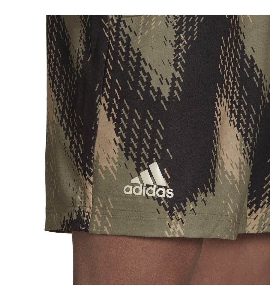 adidas Performance Shorts Tennishose Printed 7inch Primeblue kurz orbitgrün Herren