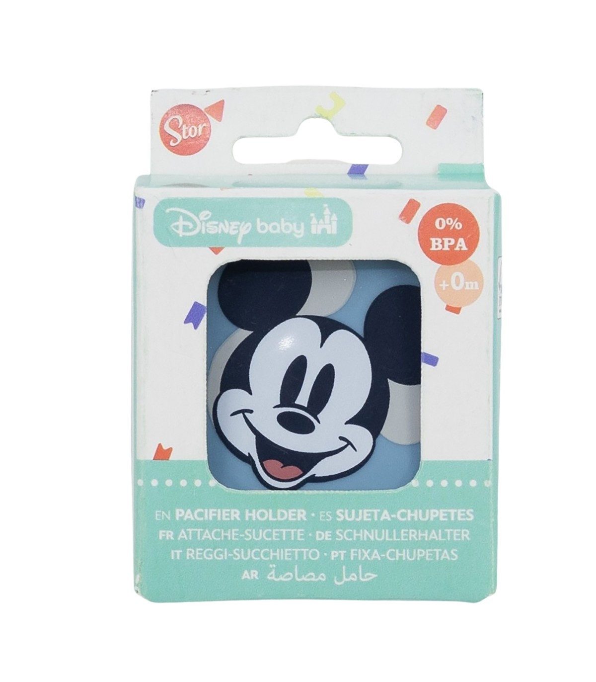 Disney Mickey Mouse Schnullerbefestigung Schnullerhalter für Babys praktische Schnullerband Alltag