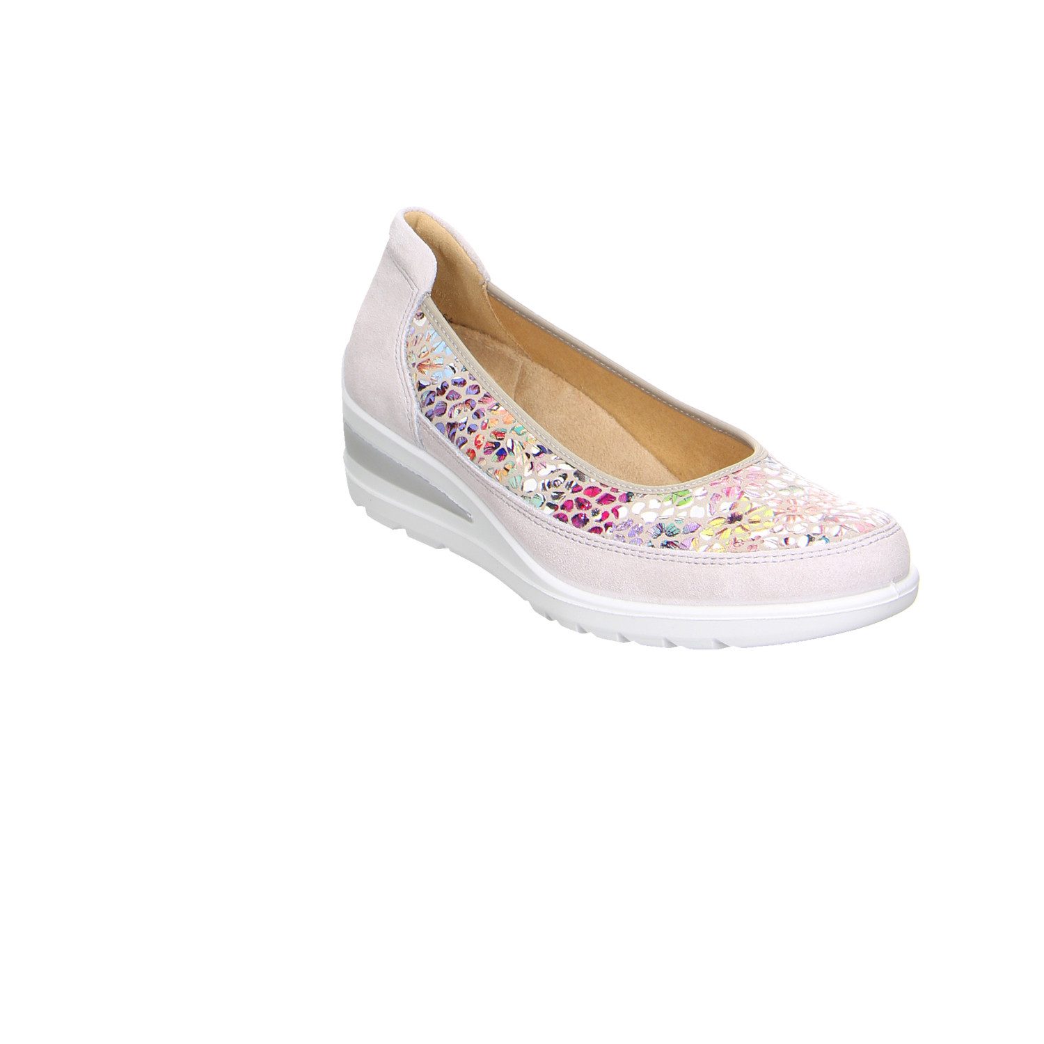 Ara Ara Zürich Metallic, Glanzleder Comfort Slipper grau Slipper