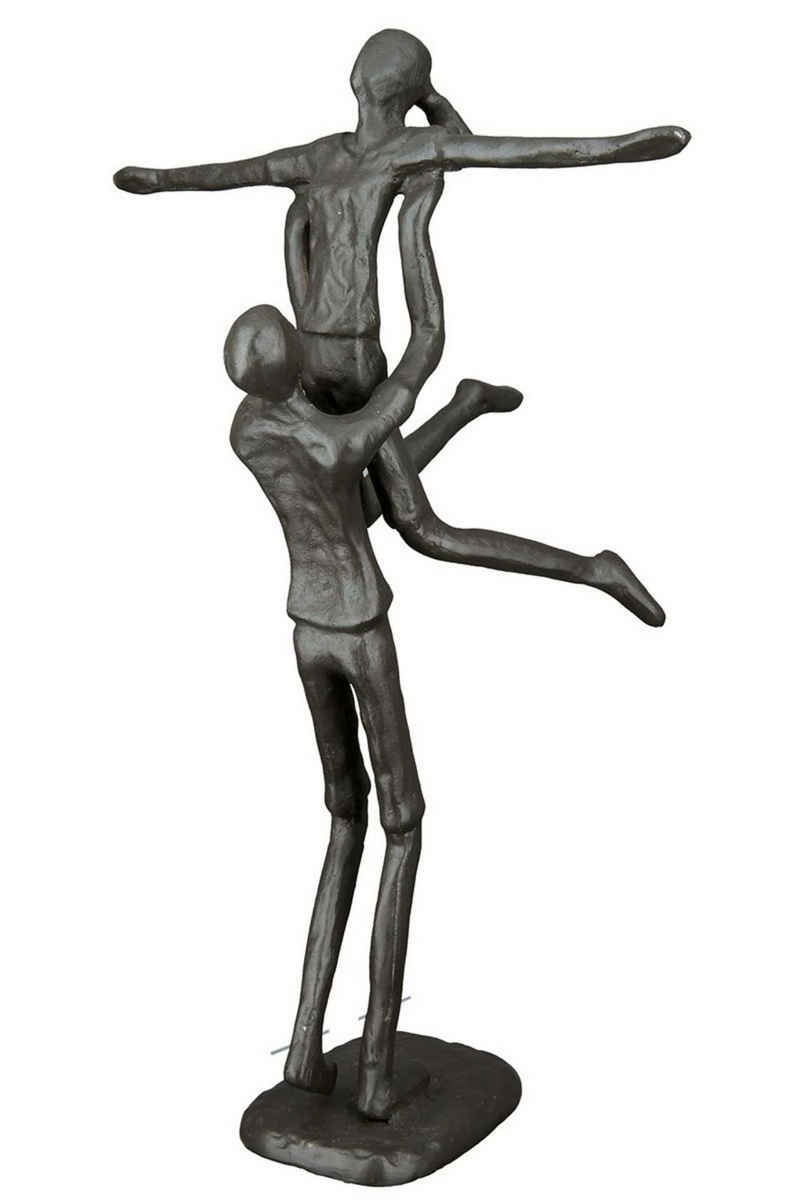 GILDE Dekoobjekt, Grosse 24 cm hohe Design Figur Skulptur mit Umsetzungsmotto HEB