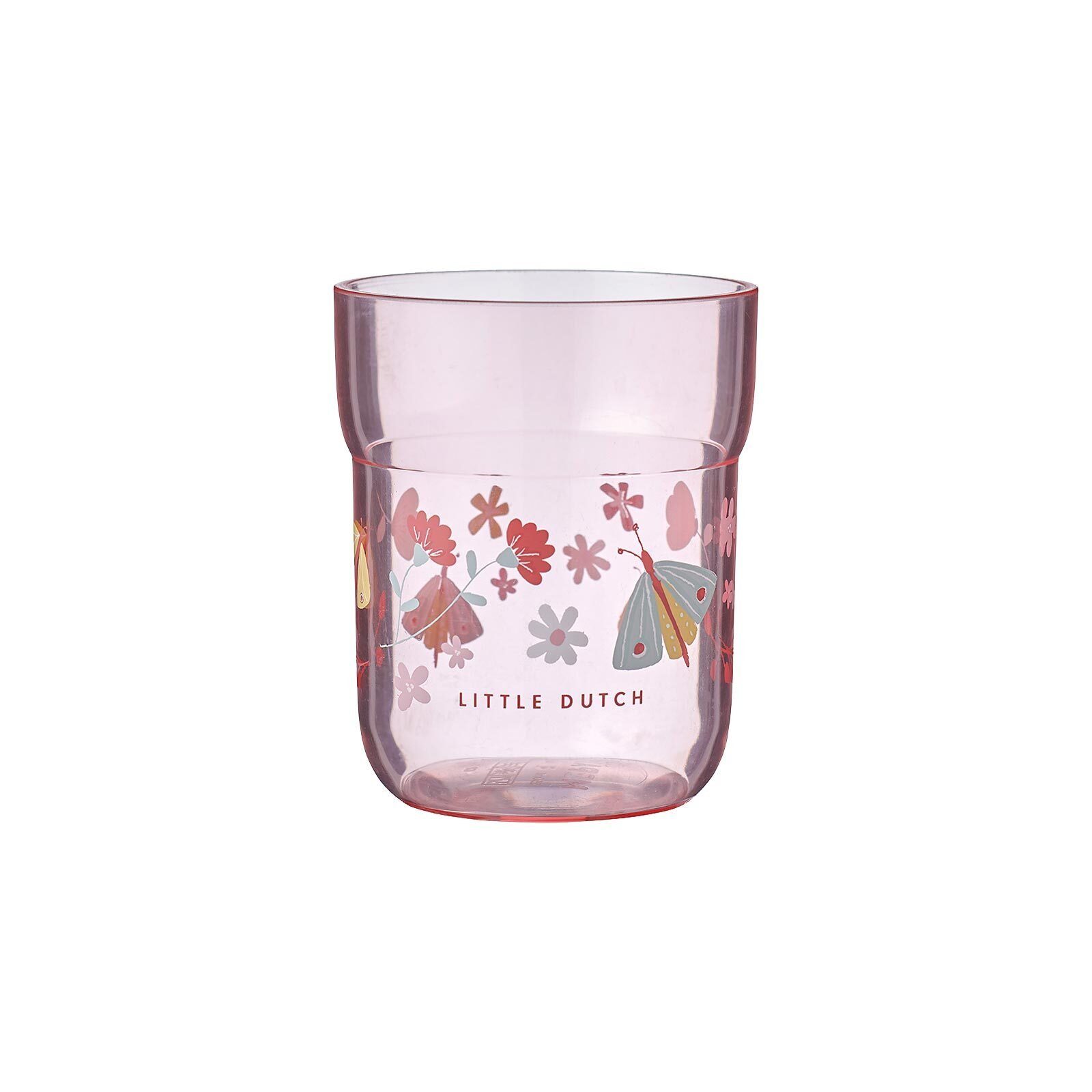 Mepal Kinderbecher Mio Kinder-Trinkglas 250 ml, Styrol-Acrylnitril Flowers & Butterflies