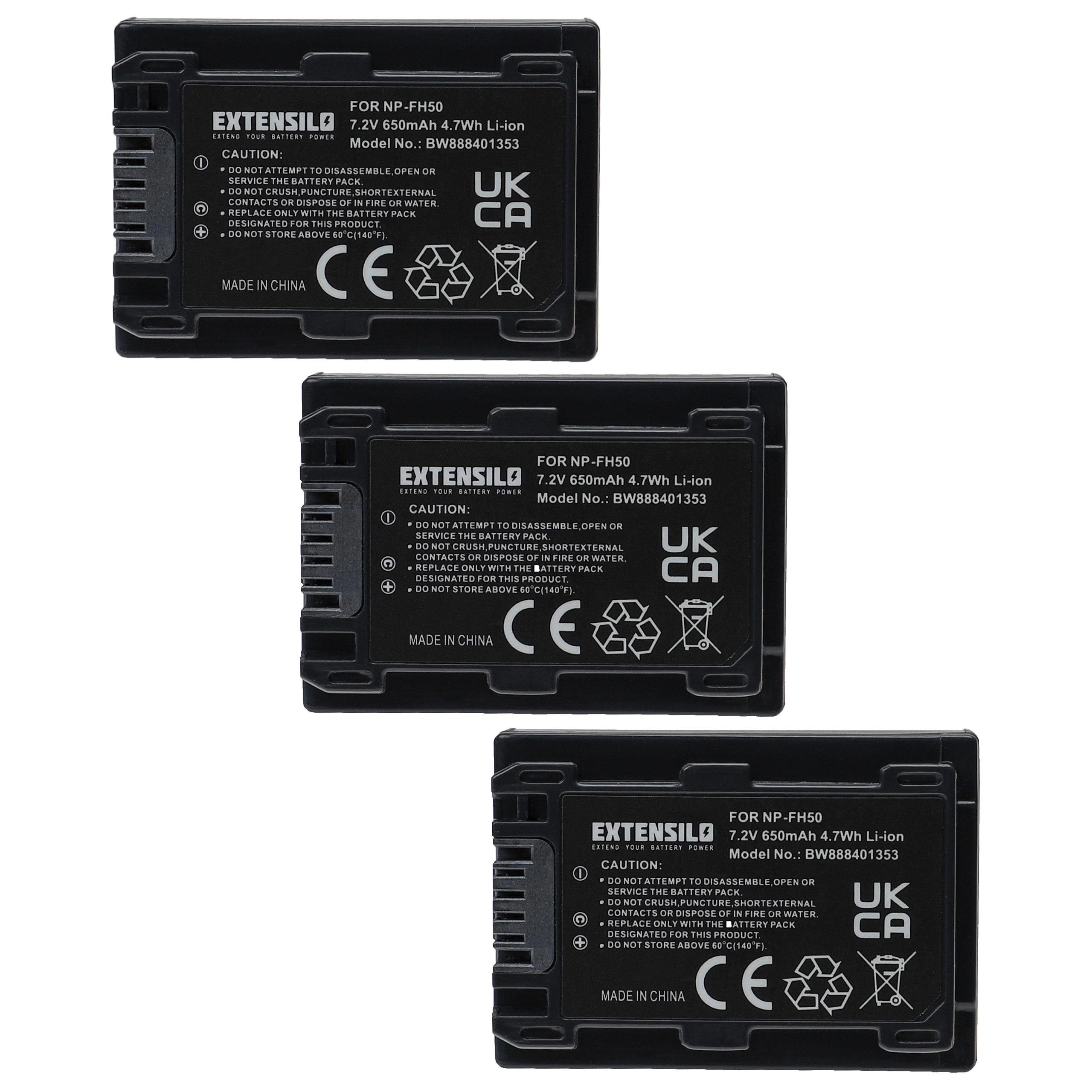 Akku Ersatz für Sony NP-FH70, NP-FH40, NP-FH100, NP-FH50 für Kamera-Akku