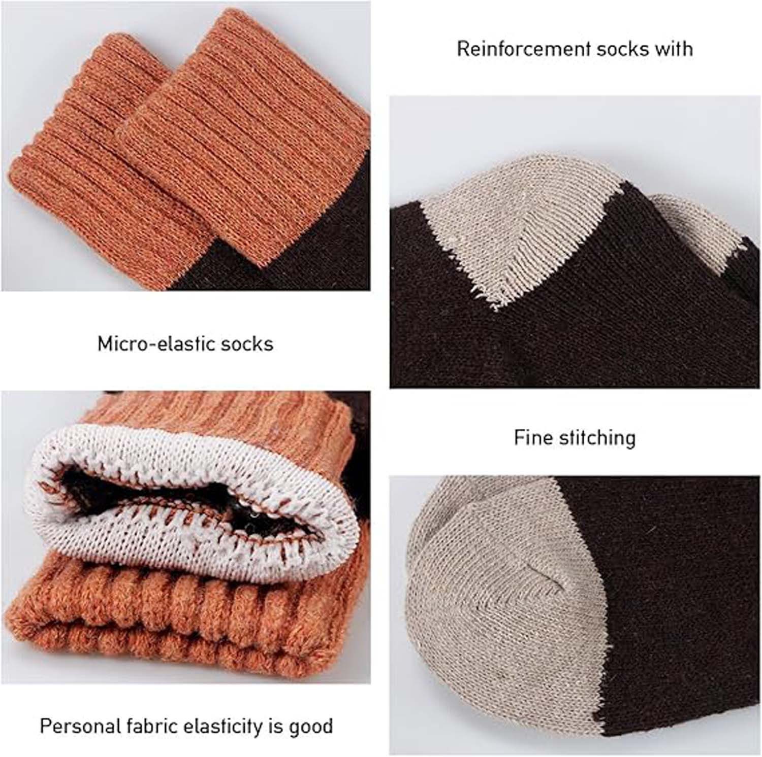 Cachito Thermosocken Damen Socken Winter Socken 5 Paar atmungsaktiv warm (5-Paar)