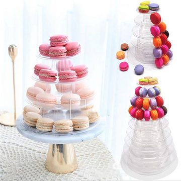 Rnemitery Etagere Macaron Turm 6 Stöckig Transparenter Dessert Ständer Cupcake Ständer, (1-tlg)